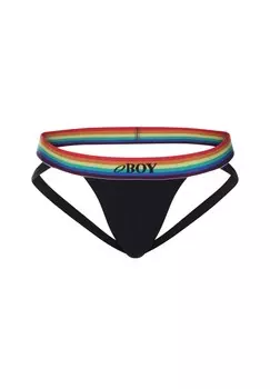 Трусы JOCK RAINBOW OBOY, черный