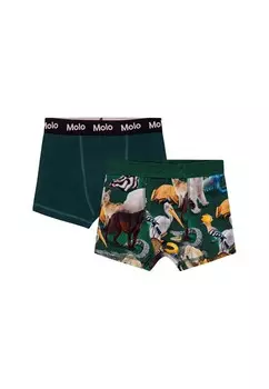 Трусы JUSTIN BOTTOM 2 PACK Molo, темно-зеленый