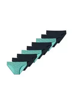 Трусы комплект из 9 шт. для девочек-подростков органический хлопок 95/5 Schiesser, мультиколор