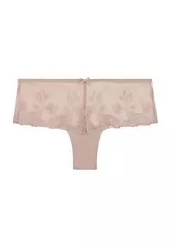 Трусы, кружево, бантик, женские Aubade, цвет Skin