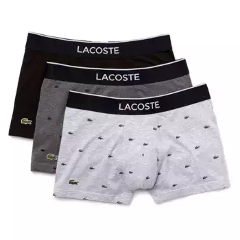 Трусы Lacoste 3 units, черный/белый/серый