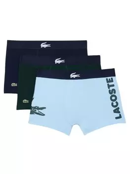Трусы LACOSTE Boxer shorts, цвет night blue/light blue/fir