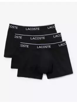 Трусы Lacoste Cotton Stretch 3 шт, черный
