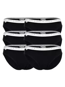 Трусы Lacoste Slip 6er Pack, черный