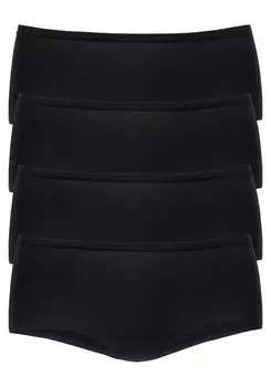 Трусы LASCANA Boyshorts, черный