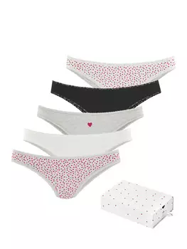 Трусы LASCANA, цвет creme, grau, schwarz, rot