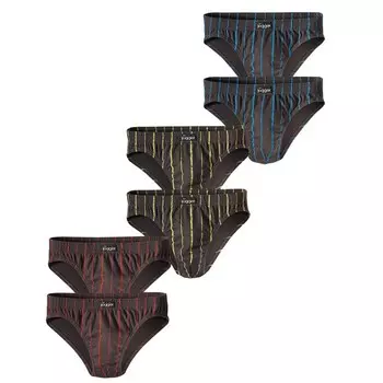 Трусы LE JOGGER s 6er Pack, цвет Grau mit Streifen