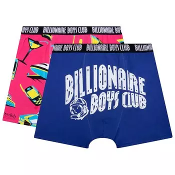 Трусы-летающие из клуба Billionaire Boys Club, цвет Синий Мазарин/Ярко-Розовый