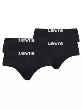 Трусы Levis Slip 4er Pack, черный