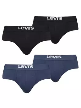 Трусы Levis Slip 4er Pack, цвет schwarz/blau