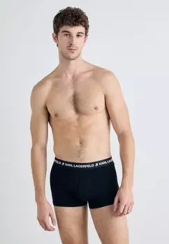Трусы LOGO TRUNK 3 PACK KARL LAGERFELD, черный