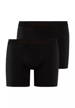 Трусы Long Life 2.0, 2 пары, удлиненный дизайн, мужские bruno banani, черный