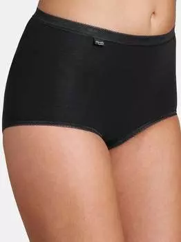 Трусы-Макси, 4 шт. + Sloggi, черный