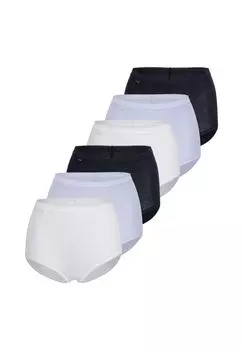 Трусы макси, набор из 6 шт. Basic+ sloggi, цвет Hellblau Schwarz