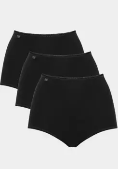 Трусы-макси sloggi "24/7 Cotton Maxi C3P" (3 шт. в упаковке), удобные трусы-макси из мягкого хлопка, черный