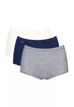 Трусы макси Sloggi Basic+, 3 шт, женские Sloggi, цвет Multiple Colour 17
