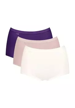 Трусы макси Sloggi Basic+, 3 шт, женские Sloggi, цвет Multiple Colour 18