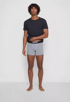 Трусы MEN SOLID BASIC BOXER BRIEF 4 PACK Levi's, серый