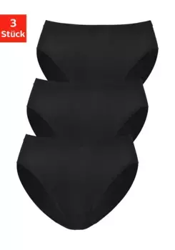 Трусы Mey Jazz Pant "TRINITI" (3 шт.), без громоздких боковых швов, черный