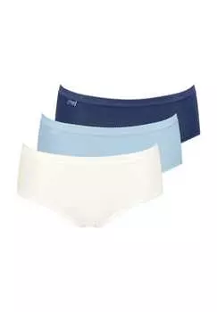 Трусы миди Basic+ 3 шт. в упаковке Sloggi, мультиколор
