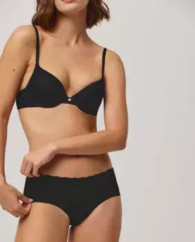 Трусы миди Braga с волнистым поясом Ysabel Mora, черный