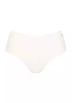 Трусы миди Go daily из хлопка комплект из 3 шт. эластичный пояс Sloggi, белый
