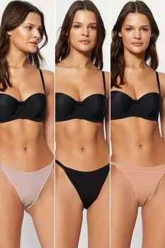 Трусы - Многоцветный - Однотонный Trendyol, разноцветный