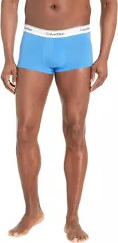 Трусы Modern из эластичного хлопка с низкой посадкой, 3 шт. Calvin Klein Underwear, цвет Black/Palace Blue/Vanilla Ice