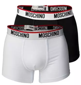 Трусы MOSCHINO Boxer shorts, черный/белый