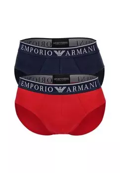 Трусы мужские, 2 шт. - ENDURANCE, трусы, хлопок стрейч, логотип EMPORIO ARMANI, цвет Rot Marine