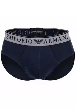 Трусы мужские, 2 шт. - ENDURANCE, трусы, хлопок стрейч, логотип EMPORIO ARMANI, цвет Marine