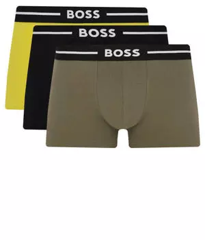 Трусы мужские Boss боксеры хлопковые 3 шт, мультиколор