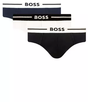 Трусы мужские Boss с логотипом 3 шт, белый