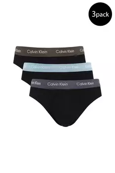 Трусы мужские Calvin Klein Underwear брифы 3 шт, черный