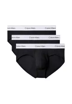 Трусы мужские Calvin Klein Underwear с логотипом бренда 3 шт, черный