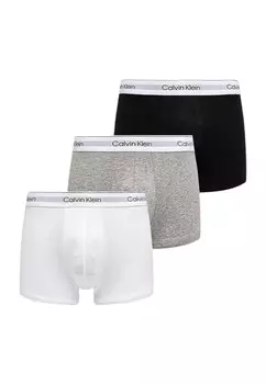 Трусы мужские Calvin Klein Underwear транки 3 шт, мультиколор