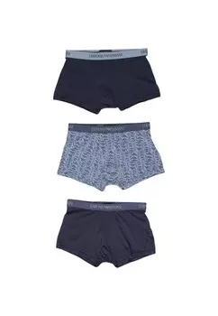 Трусы мужские Emporio armani underwear транки 3 пары, мультиколор
