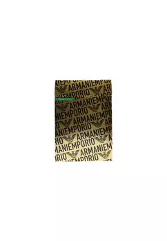 Трусы мужские Emporio armani underwear транки с принтом, черный