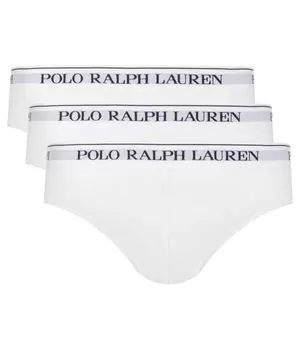 Трусы мужские Polo Ralph Lauren с логотипом 3 шт, белый