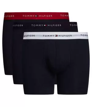 Трусы мужские Tommy Hilfiger боксеры хлопковые 3 шт, черный