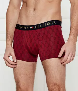 Трусы мужские Tommy Hilfiger боксеры с принтом, бургундия