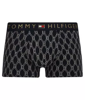 Трусы мужские Tommy Hilfiger боксеры с принтом, черный