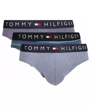 Трусы мужские Tommy Hilfiger брифы 3 шт, серый