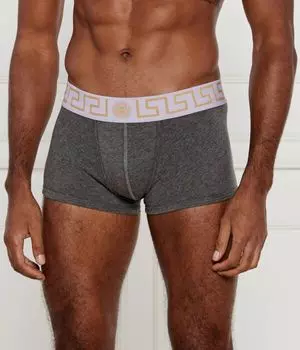 Трусы мужские Versace боксеры с принтом, черный