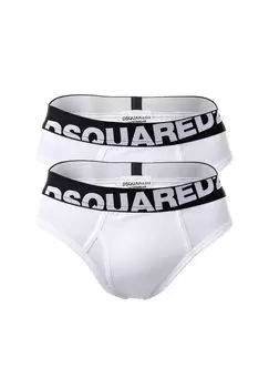 Трусы мужские, в упаковке 2 шт. - трусы, хлопок стрейч, однотонные DSQUARED2