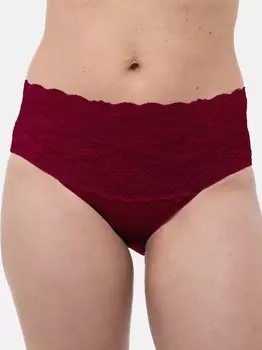 Трусы на талии, 3 упаковки из тонкого хлопка Nina Von C., красный