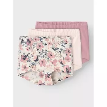 Трусы Name It Nostalgia Flower 3 шт, розовый