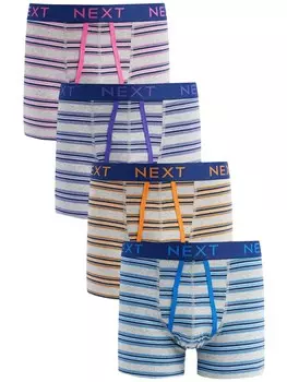 Трусы Next Boxer shorts, цвет blue/royal blue/mottled grey