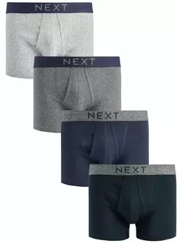 Трусы Next Boxer shorts, цвет navy/dark blue/light grey/dark grey