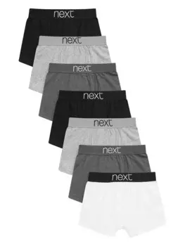 Трусы Next, цвет Dark grey/mottled grey/Black/White